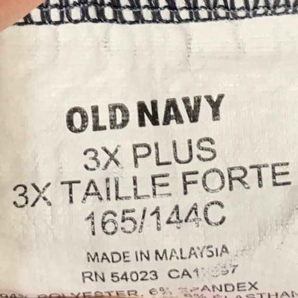 (T204) Old Navy Women's 3XL Plus Size Half-Zip Pull Over, Black & White - Picture 16 of 16